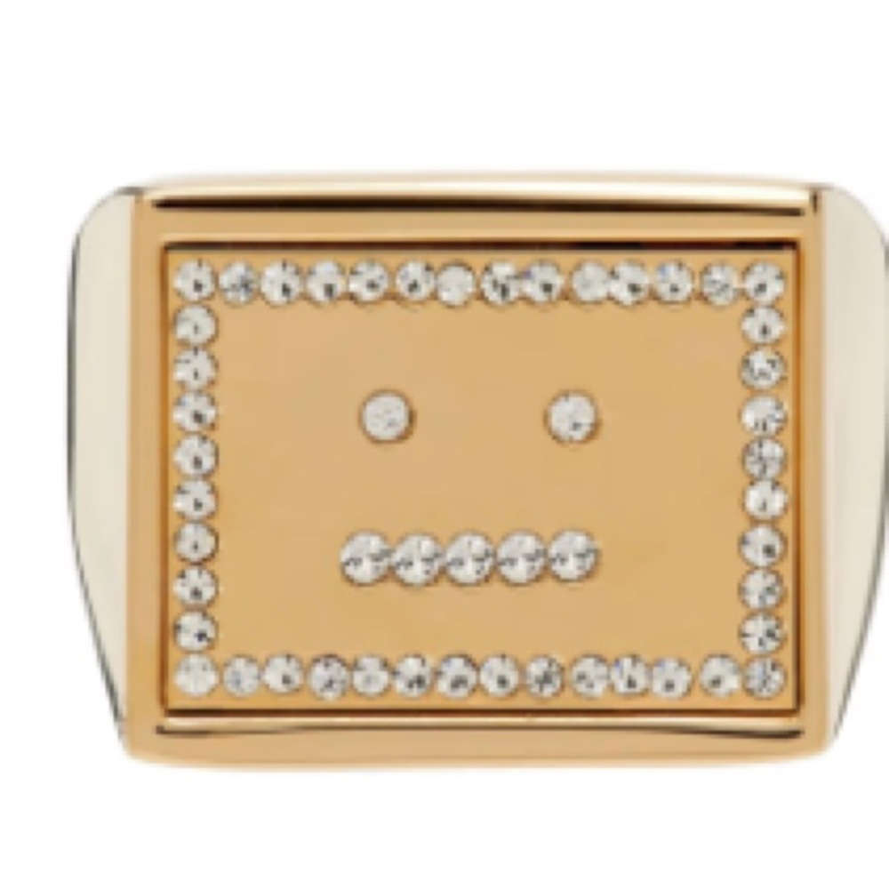 Acne studio Gold signet Ring